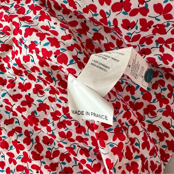 Catimini Girl's Belted Trenchcoat-Style Raincoat in Turquoise Size 6 - Picture 6 of 13